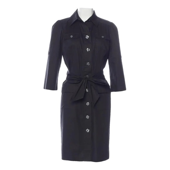 Diane von Furstenberg Black Utility Dress - Picture 1 of 9